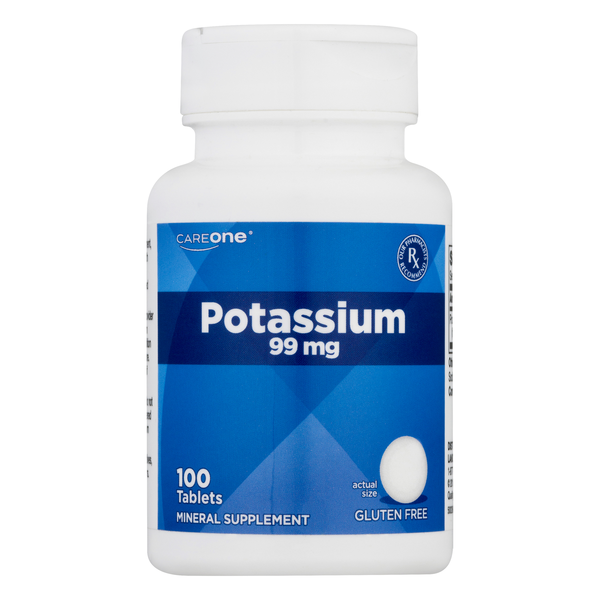 CareOne 99mg Potassium Caplets