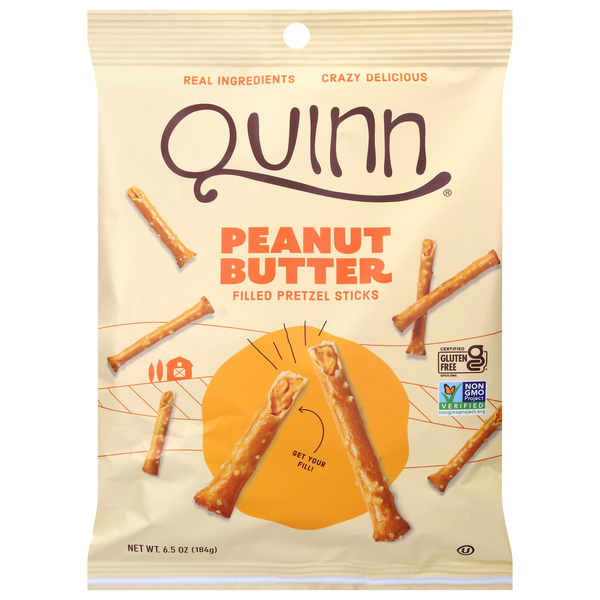 Quinn Peanut Butter Filled Pretzel Sticks