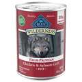 BLUE Wilderness Natural High Protein Chicken & Salmon Grill Wet Dog Food