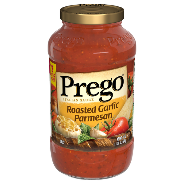 Prego Roasted Garlic Parmesan Italian Pasta Sauce