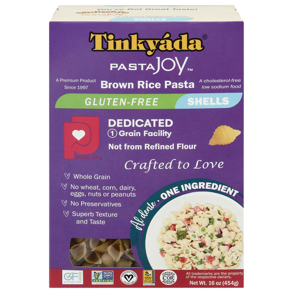 Tinkyada Gluten & Wheat Free Shells Brown Rice Pasta