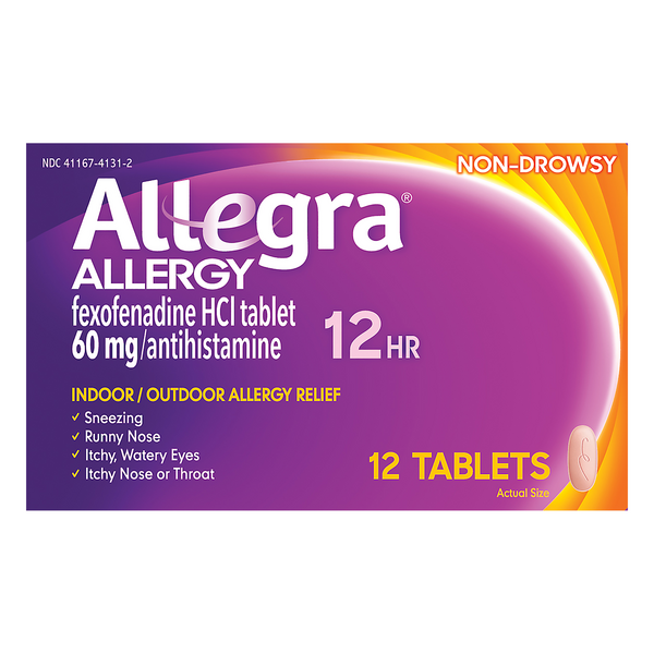 Allegra Allergy Indoor/Outdoor Relief 12 HR Tablets