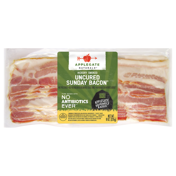 Applegate Naturals Hickory Smoked Uncured Sunday Bacon Sliced