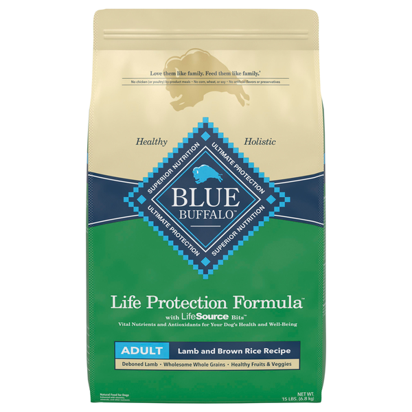 BLUE Natural Life Protection Lamb & Brown Rice Recipe Adult Dry Dog Food