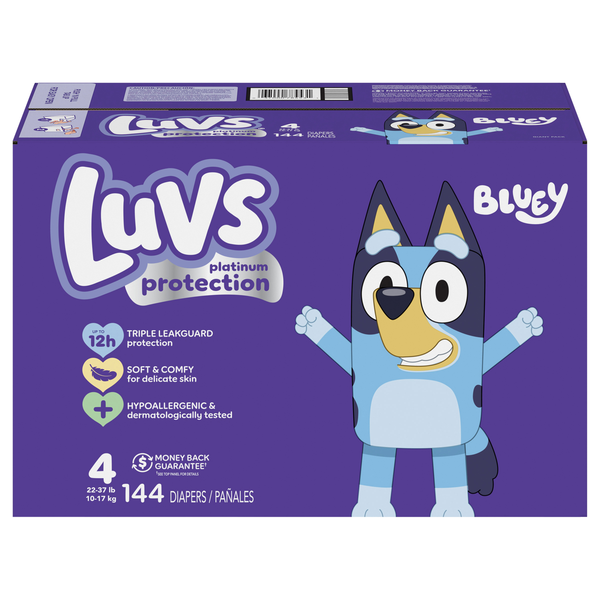Luvs Size 4 Baby Diapers 22-37 lb
