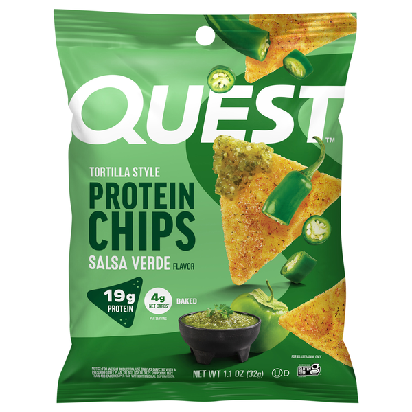 Quest Salsa Verde Tortilla Style 19g Protein Chips