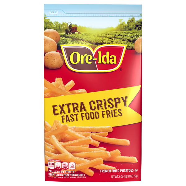 Ore-Ida Extra Crispy Fast Food Fries French Fried Potatoes Frozen
