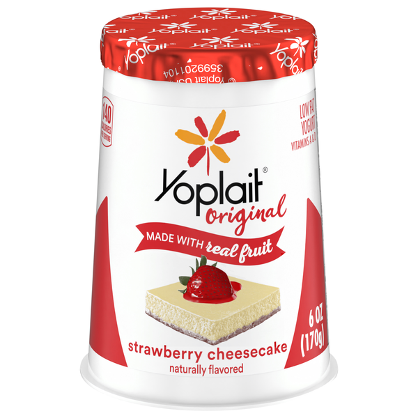Yoplait Original Low Fat Strawberry Cheesecake Yogurt Cup