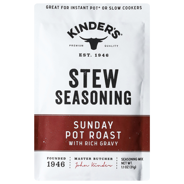 Kinder's Sunday Pot Roast with Rich Gravy Stew Seasoning Packet