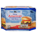 Food Lion Deluxe Yellow American Cheese Deli Slices - 24 ct