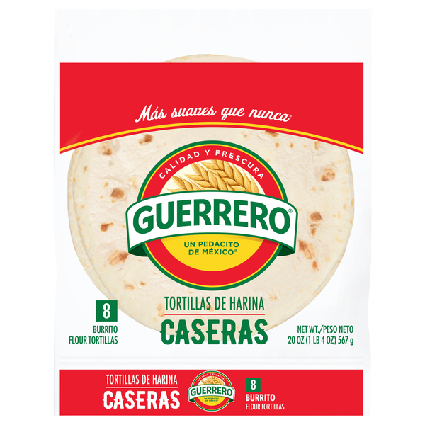 Guerrero Burrito Flour Tortillas 9.5 Inch - 8 ct
