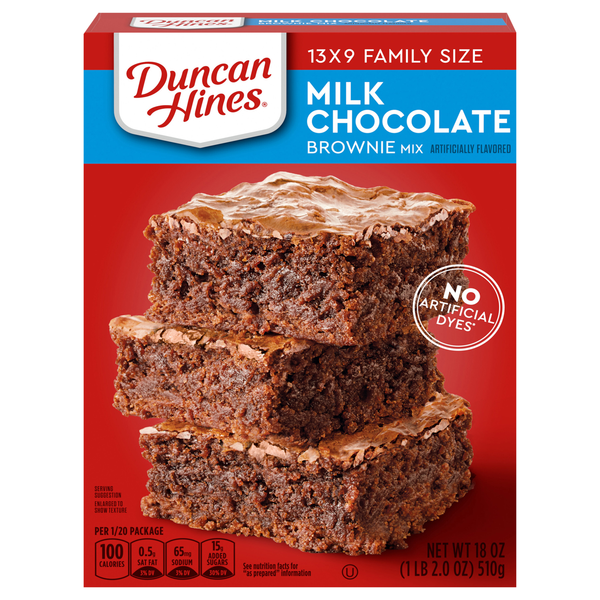 Duncan Hines Milk Chocolate Brownie Mix Family Size