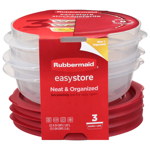 Rubbermaid EasyStore Food Storage Containers with Lids