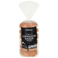 Stop & Shop The Bakery Traditional Cinnamon Raisin Pre-Sliced Bagels 6 ct