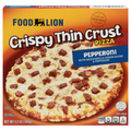 Food Lion Crispy Thin Crust Pepperoni Pizza Frozen