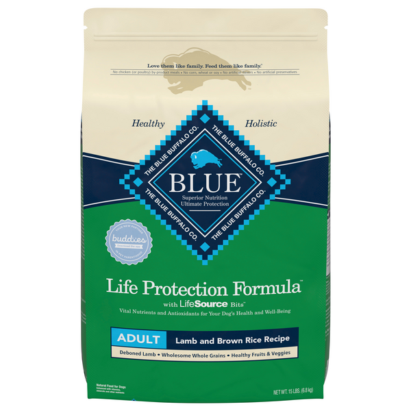 blue dog food lamb and rice