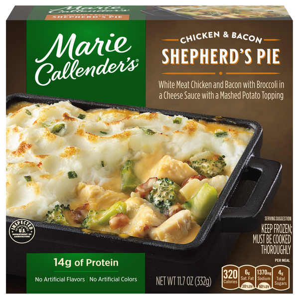 Marie Callender's Chicken & Bacon Shepherd's Pie 14g Protein Frozen Meal