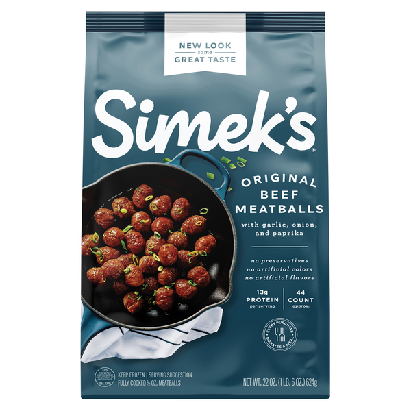 Simek's Original Beef Meatballs Frozen