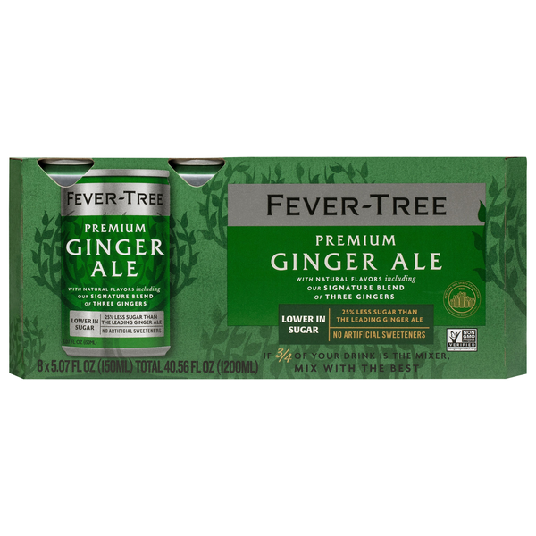 Fever-Tree Premium Ginger Ale Soda - 8 pk