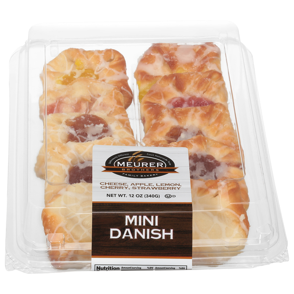 Meurer Brothers Cheese Apple Lemon Cherry Strawberry Mini Danish
