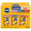PEDIGREE Chopped Ground Dinner Variety Pack Wet Dog Food Pouch - 18 ct