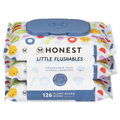 Honest Little Flushables Fragrance Free Hypoallergenic Wipes 42 ct ea 3 pk