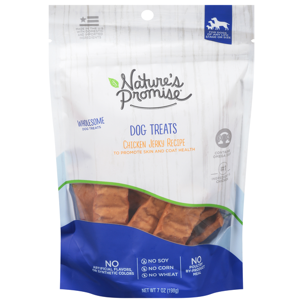Nature's Promise Grain Free Chicken Jerky For Skin & Coat Dog Treats