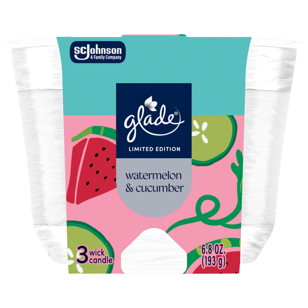 Glade Watermelon & Cucumber 3-Wick Candle
