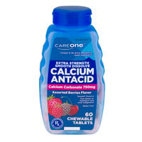 CareOne Extra Strength Smooth Dissolve Calcium Antacid Chewable Tablets