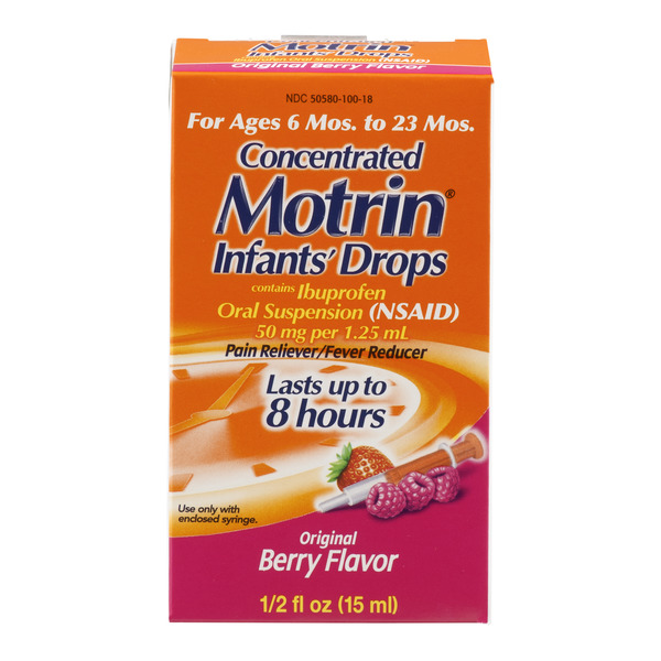Save on Motrin Concentrated Infants� Drops For Ages 6 Mos
