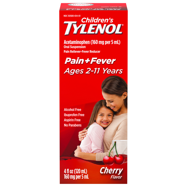 Tylenol Children's Pain + Fever Cherry Acetaminophen Oral Suspension