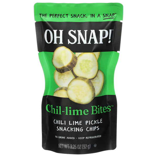 OH SNAP! Chil-Lime Bites Pickle Snacking Chips