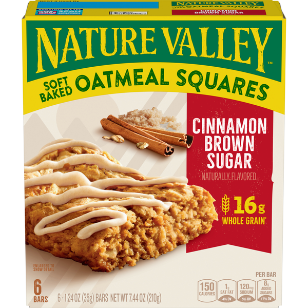 Nature Valley Cinnamon Brown Sugar Soft Baked Oatmeal Squares - 6 ct