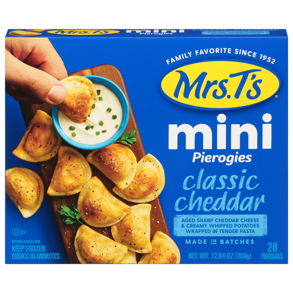 Mrs. T's Mini Classic Cheddar Pierogies - 28 ct Frozen