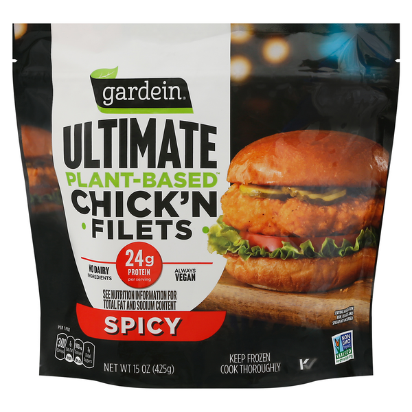Gardein Ultimate Plant-Based Spicy Chick'n Filets - 3 ct Frozen