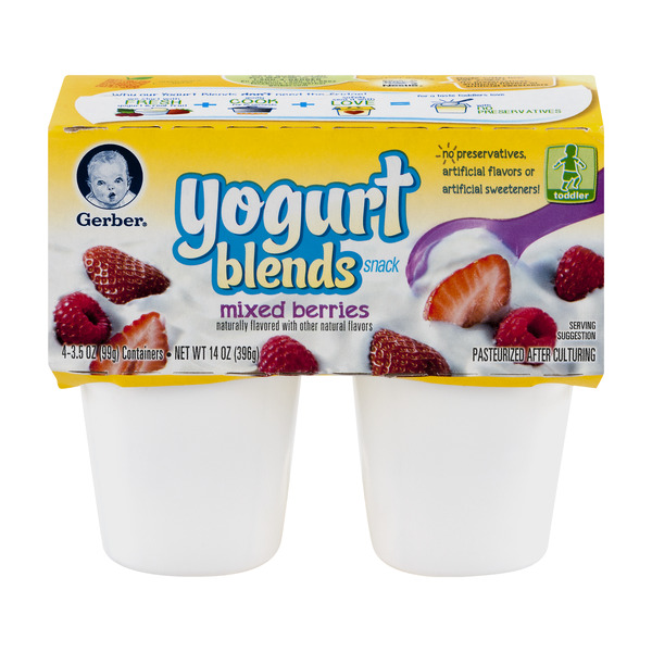 gerber yogurt blends snack