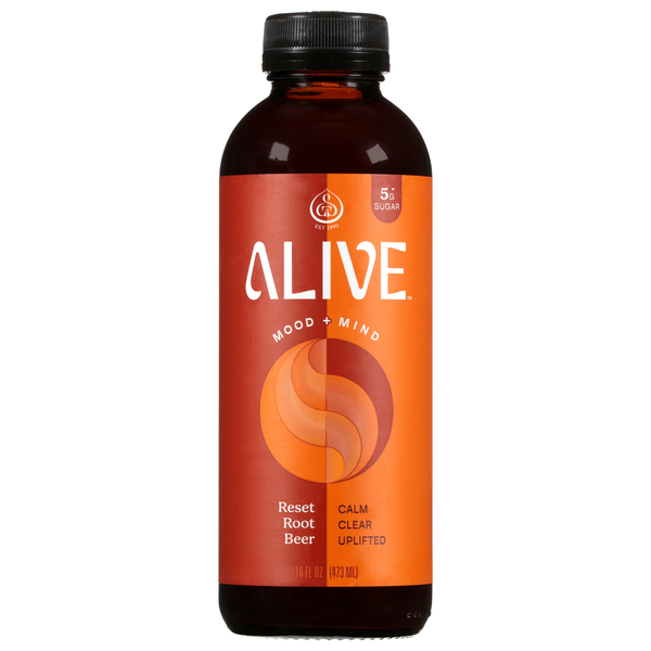 GT's Alive Ancient Mushroom Elixir Root Beer Refrigerated