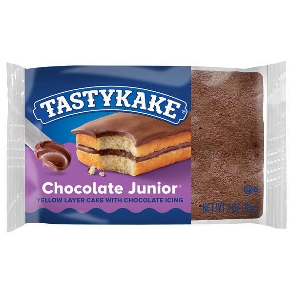 Tastykake Chocolate Junior Snack Cake with Chocolate Icing Single Serve