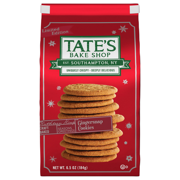 Tate's Bake Shop Limited Edition Gingersnap Cookies