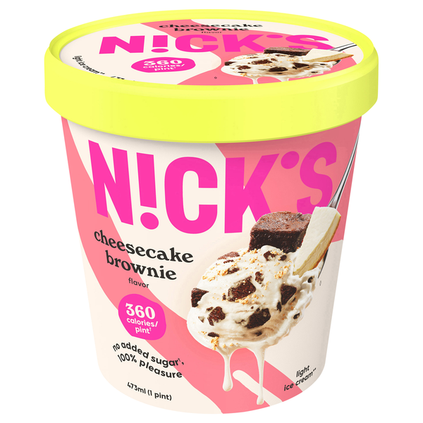 N!ck's No Added Sugar Light Cheesecake Brownie Ice Cream