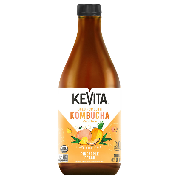 Save on KeVita Master Brew Kombucha Pineapple Peach Order Online