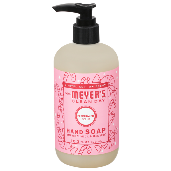 Mrs. Meyer's Clean Day Peppermint Scent Liquid Hand Soap Pump