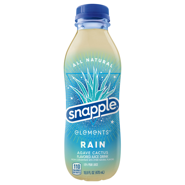 Save on Snapple Elements Rain Juice Drink Agave Cactus All Natural