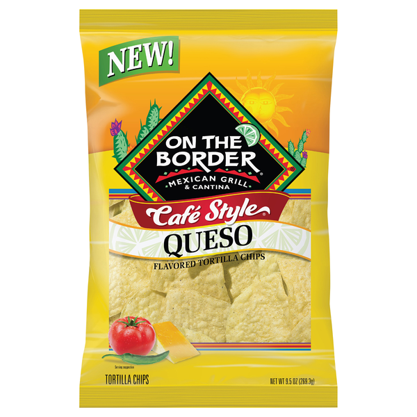 On The Border Cafe Style Queso Tortilla Chips