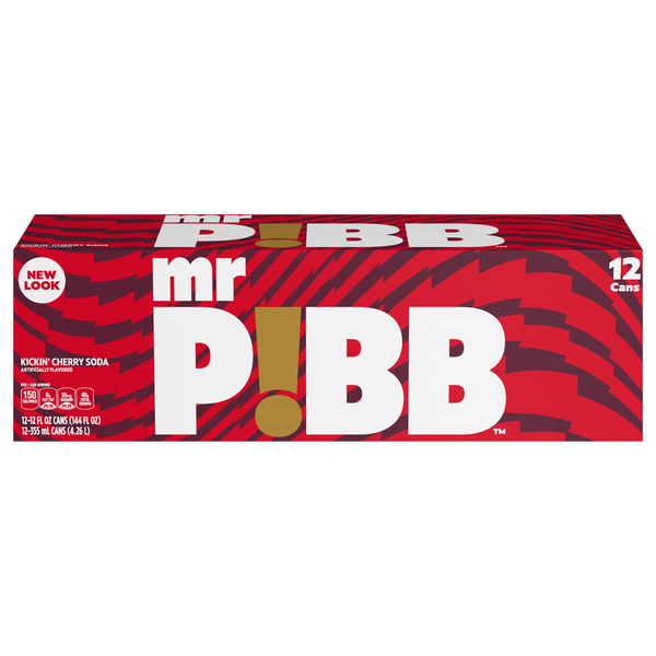 Mr. Pibb Kickin' Cherry Soda - 12 pk