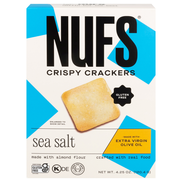 Nufs Gluten Free Crispy Sea Salt Crackers