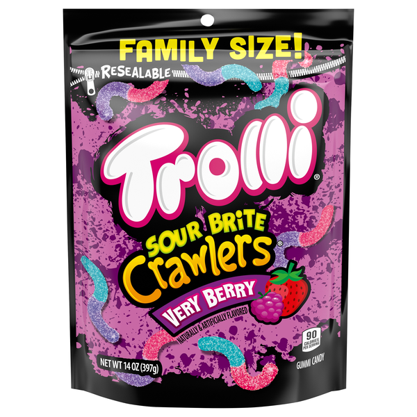 Trolli Sour Bite Crawlers Very Berry Gummi Candy