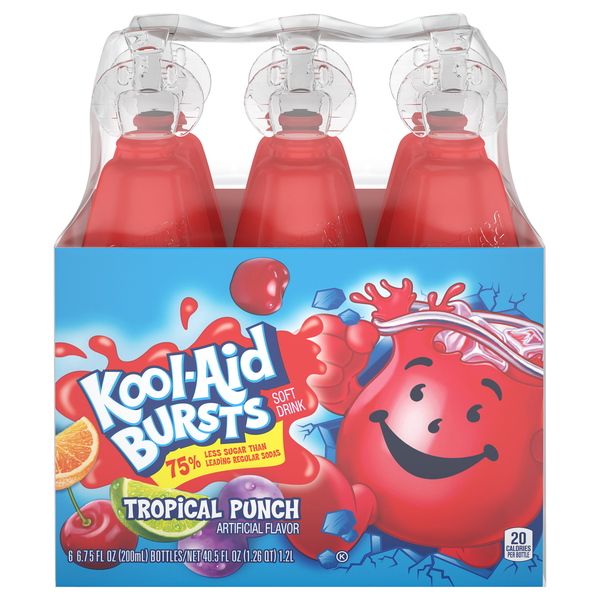 Kool-Aid Bursts Tropical Punch Soft Drink - 6 pk