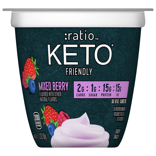 Save on Ratio Keto Friendly Dairy Snack Mixed Berry Order Online