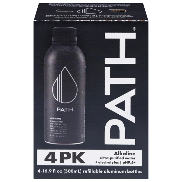 Path Alkaline Ultra-Purified Water + Electrolytes - 4 pk